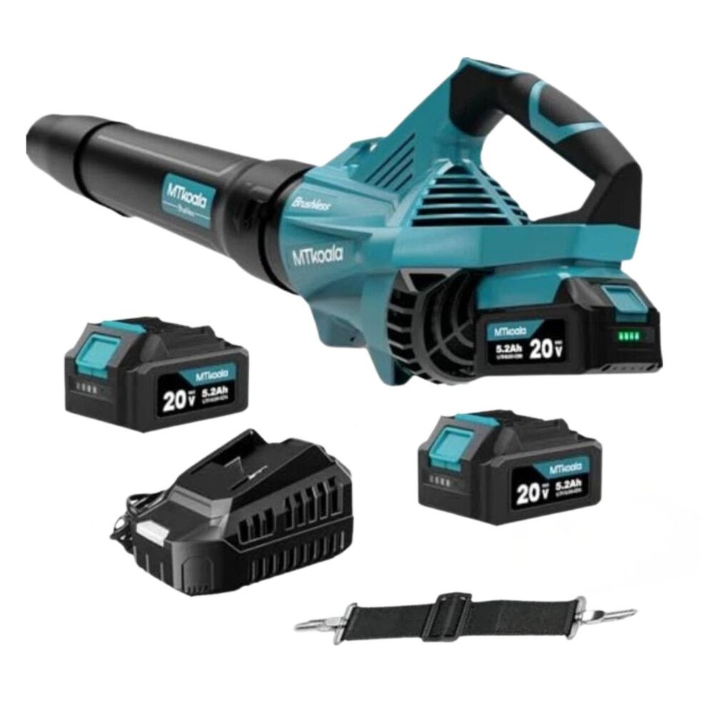 MTkoala Leaf Blower Cordless, New Upgraded 1200W Brushless Motor 3 Speed Modes
